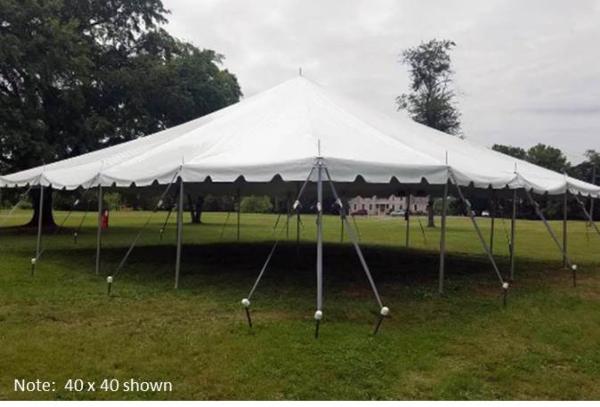 30' x 30' pole tent replacement cover